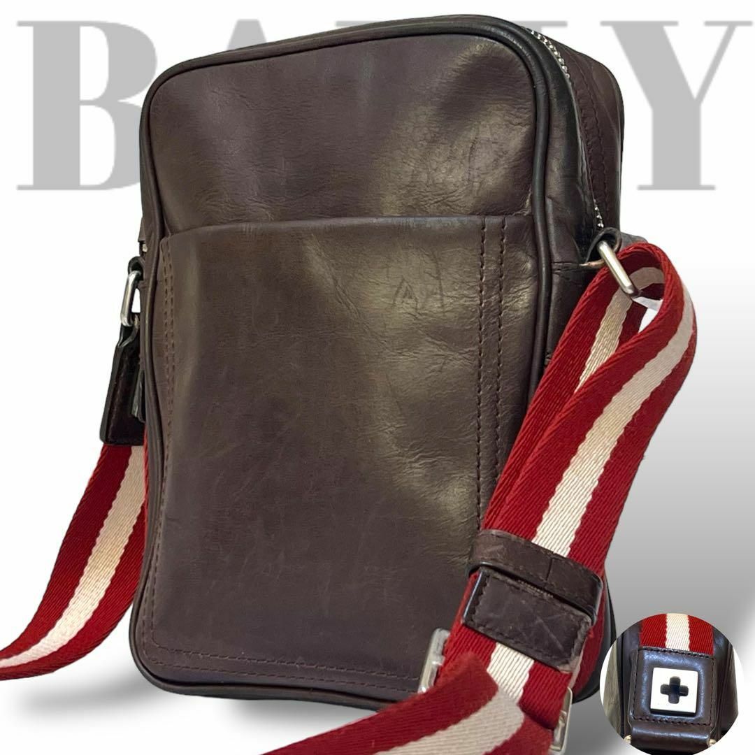 美品】BALLY バリー ショルダーバッグ レザー-