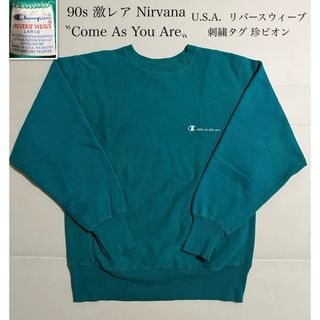 チャンピオン(Champion)の【SPECIAL】Nirvana 90s USA リバースウィーブ 袖目無し L(スウェット)