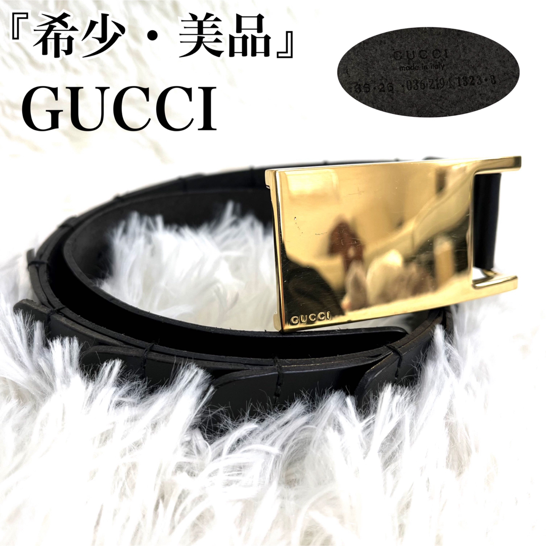 最高の ⭐️希少⭐️ FARFETCH 105cm GUCCI - ベルト ベルト レザー