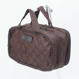 Gucci - K3655M 良品 グッチ GGナイロン ブラウン メークポーチ ITALY ...