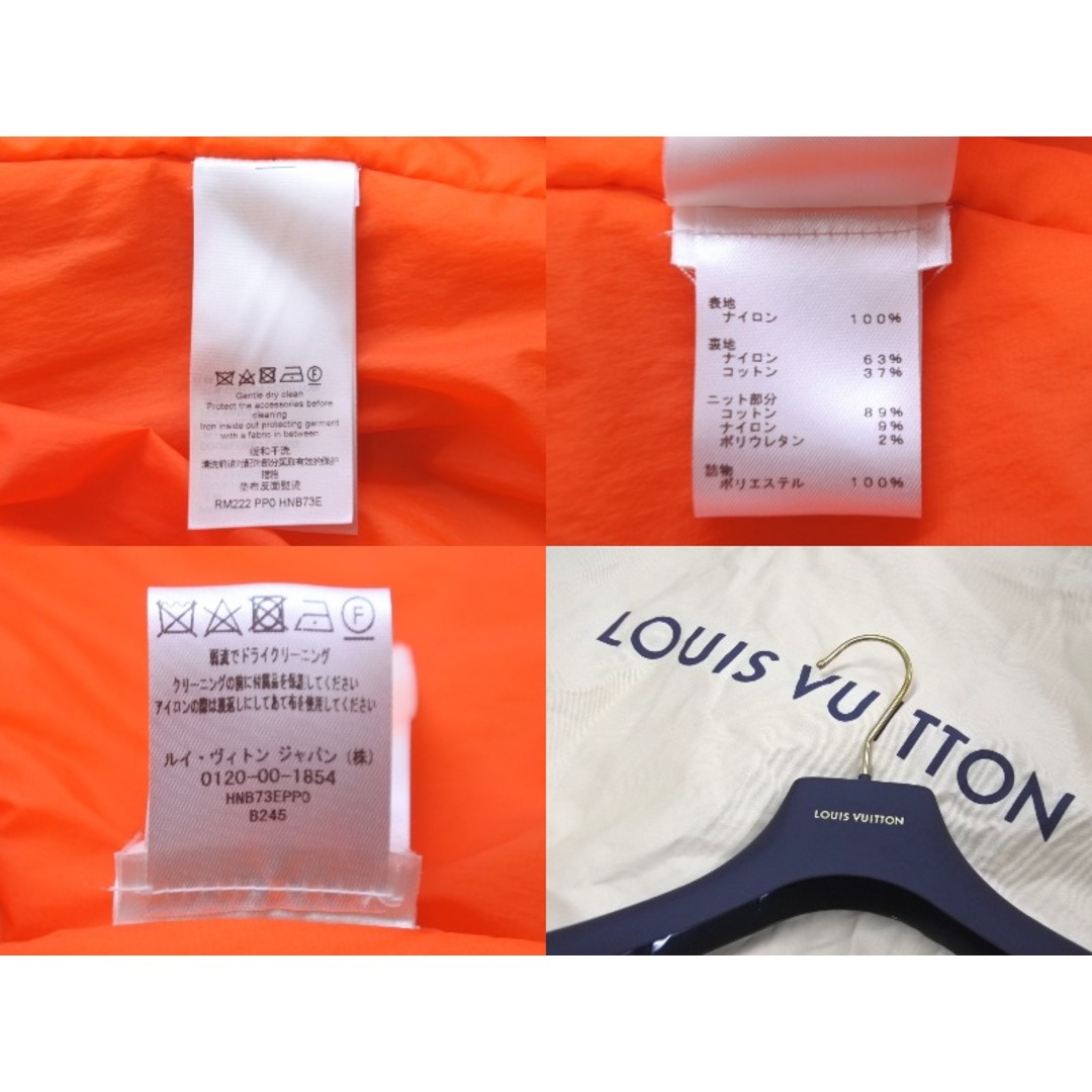 LOUIS VUITTON(ルイヴィトン)の新品未使用 LOUIS VUITTON ルイヴィトン ボンバージャケット ダイヤモンド ダミエ RM222 PP0 HNB73E オレンジ サイズ50 58531 レディースのジャケット/アウター(その他)の商品写真