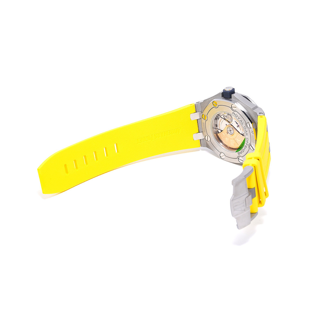 AUDEMARS PIGUET(オーデマピゲ)の中古 オーデマ ピゲ AUDEMARS PIGUET 15710ST.OO.A002CA.01 ブルー メンズ 腕時計 メンズの時計(腕時計(アナログ))の商品写真