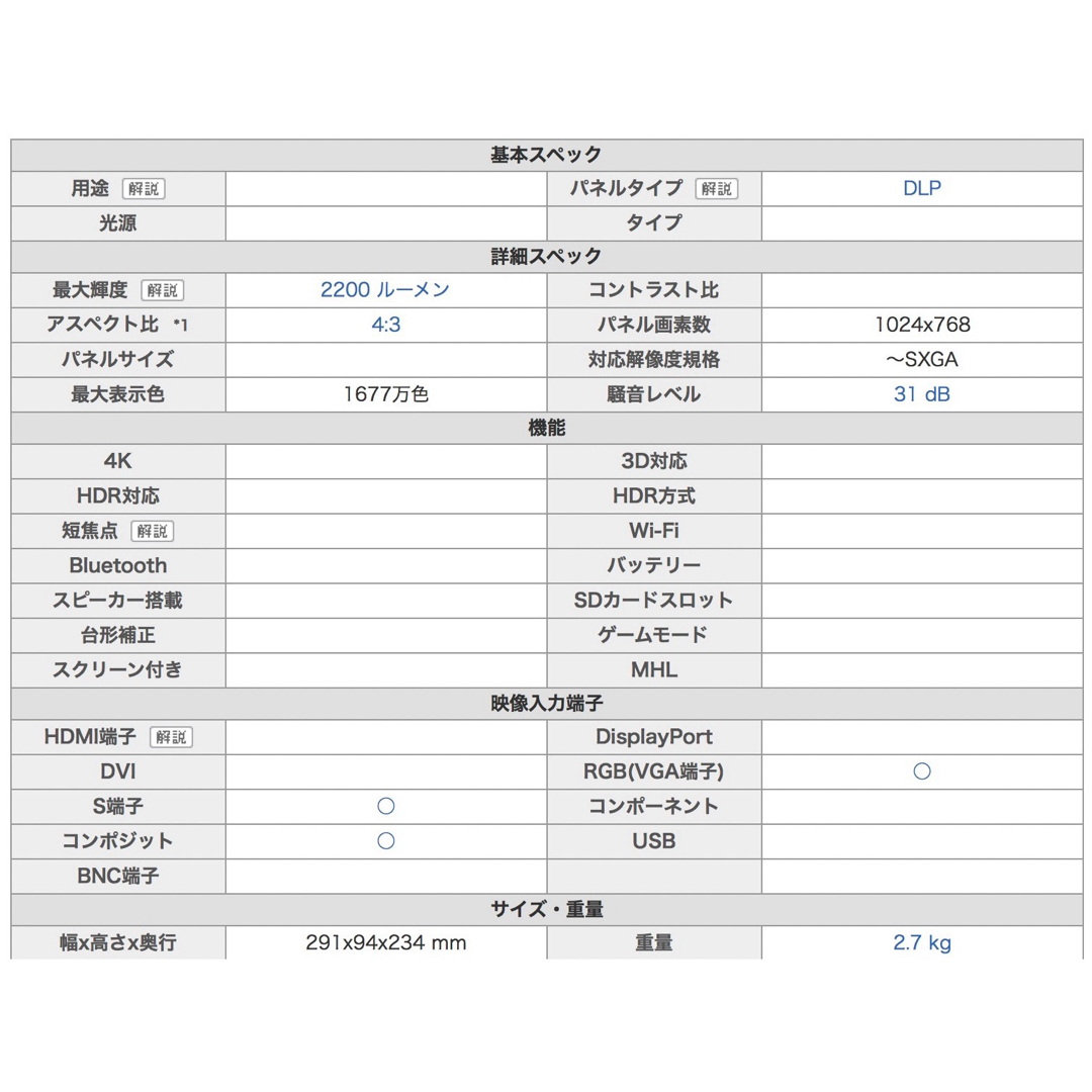 BENQ(ベンキュー)のBenQ DLPプロジェクター「MP620」 スマホ/家電/カメラのテレビ/映像機器(プロジェクター)の商品写真