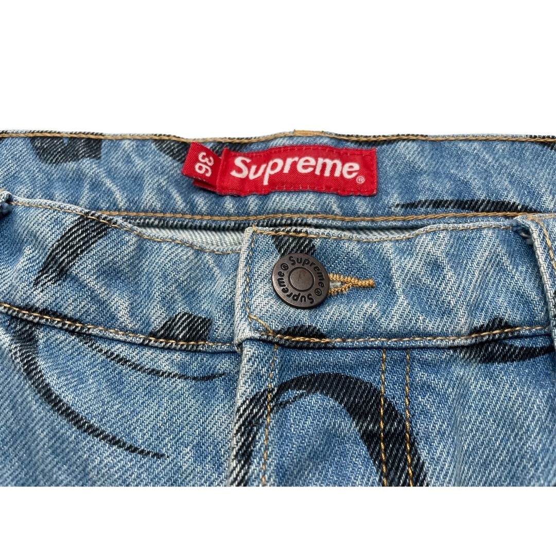 Supreme(シュプリーム)のSupreme シュプリーム デニムパンツ supreme Black Ark Regular Jean 20AW ウォッシュ加工 コットン 36 銅金具 美品 中古 58581 レディースのパンツ(デニム/ジーンズ)の商品写真