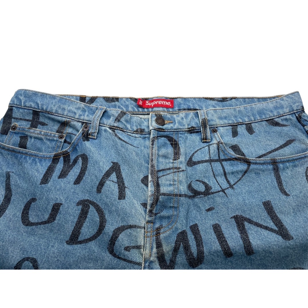 Supreme(シュプリーム)のSupreme シュプリーム デニムパンツ supreme Black Ark Regular Jean 20AW ウォッシュ加工 コットン 36 銅金具 美品 中古 58581 レディースのパンツ(デニム/ジーンズ)の商品写真