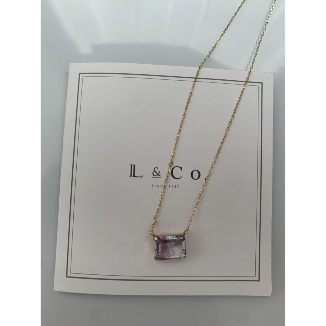 L&CO.(エルアンドコー)のK10レインボーフローライトネックレス** L&Co. レディースのアクセサリー(ネックレス)の商品写真