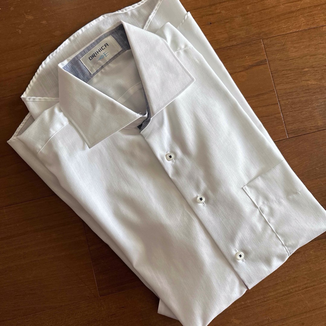 ORIHICA(オリヒカ)のORIHICA 形状安定　7部袖　Yシャツ　白　M メンズのトップス(シャツ)の商品写真