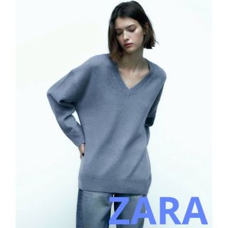 ザラ(ZARA)の新品　ZARA ザラ　Vネックニットセーター(ニット/セーター)