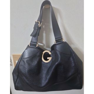 グッチ(Gucci)の【極美品】GUCCI グッチ シマレザーバッグ ハンドバッグ トートバッグ (ハンドバッグ)