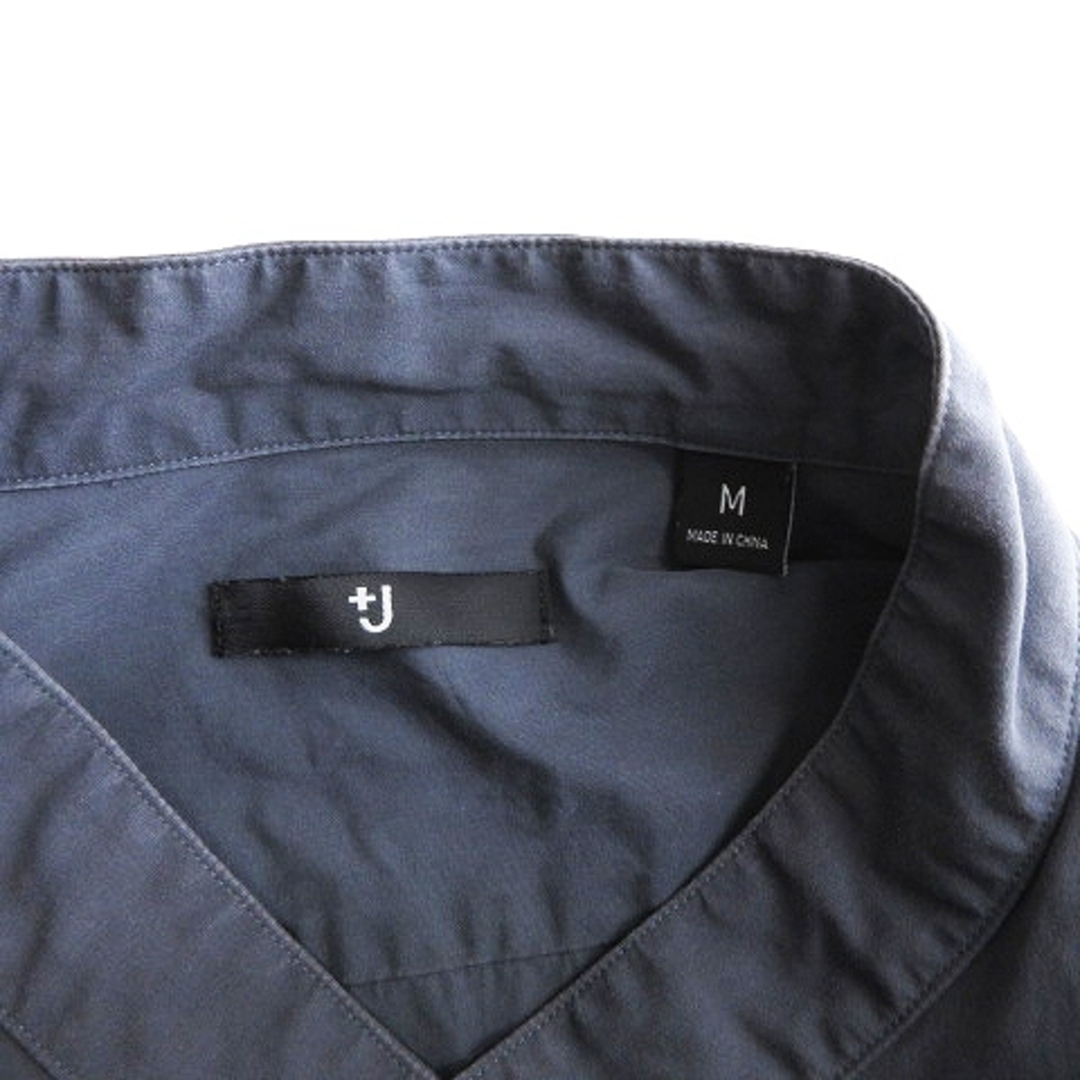 UNIQLO(ユニクロ)のユニクロ ジルサンダー コラボ オーバーサイズスタンドカラーシャツ 紺系 M メンズのトップス(シャツ)の商品写真