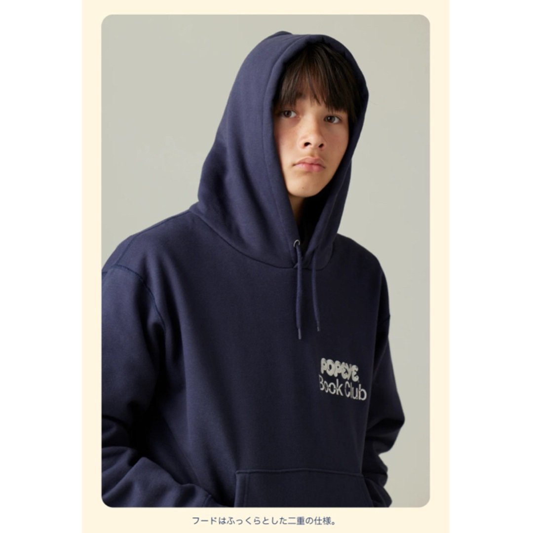 POPEYE BOOK CLUB Hoodie / Navy ポパイ フーディー | フリマアプリ ラクマ