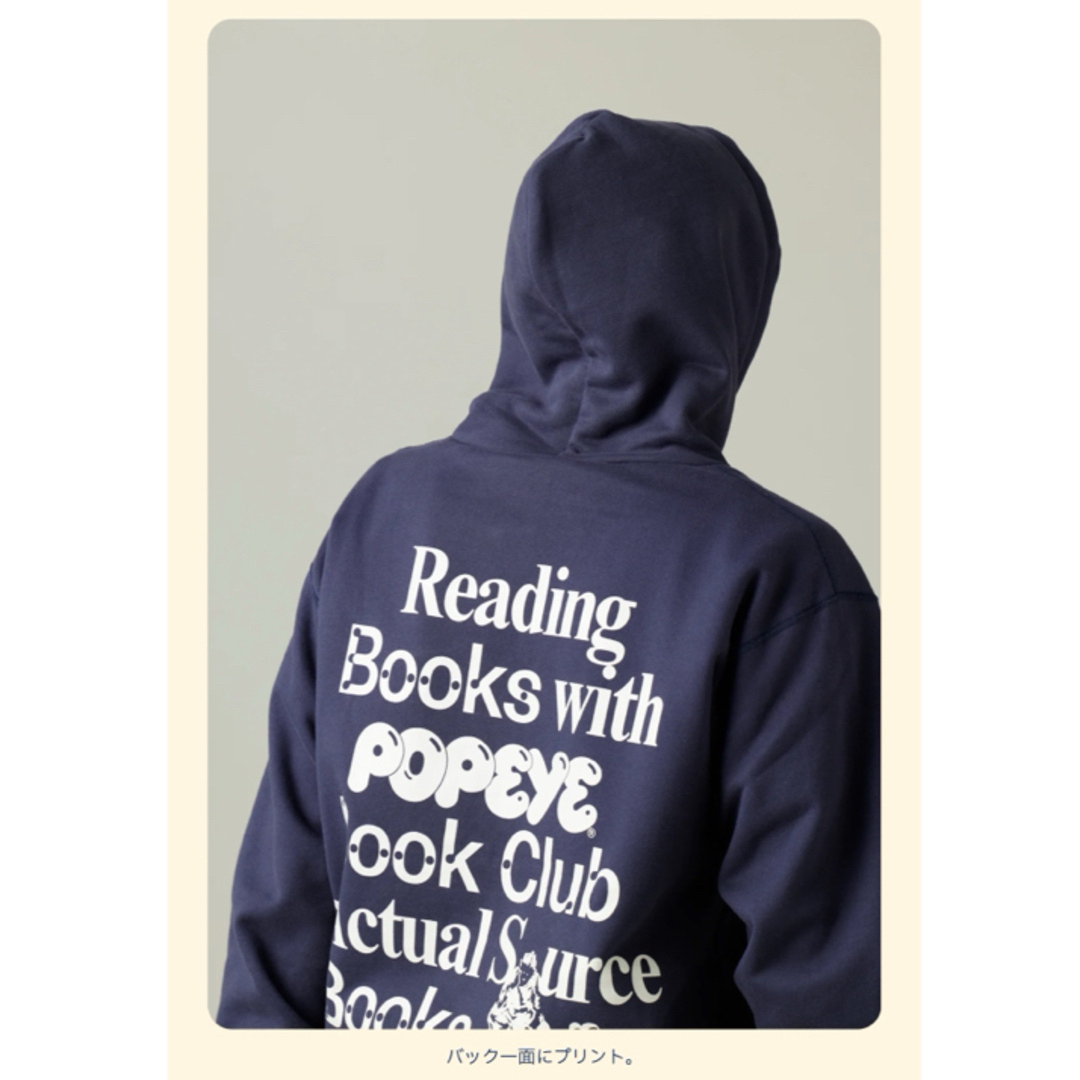 POPEYE BOOK CLUB Hoodie / Navy ポパイ フーディーの通販 by POPEYE BOOK CLUB Hoodie / Navy ポパイ フーディーの通販 by