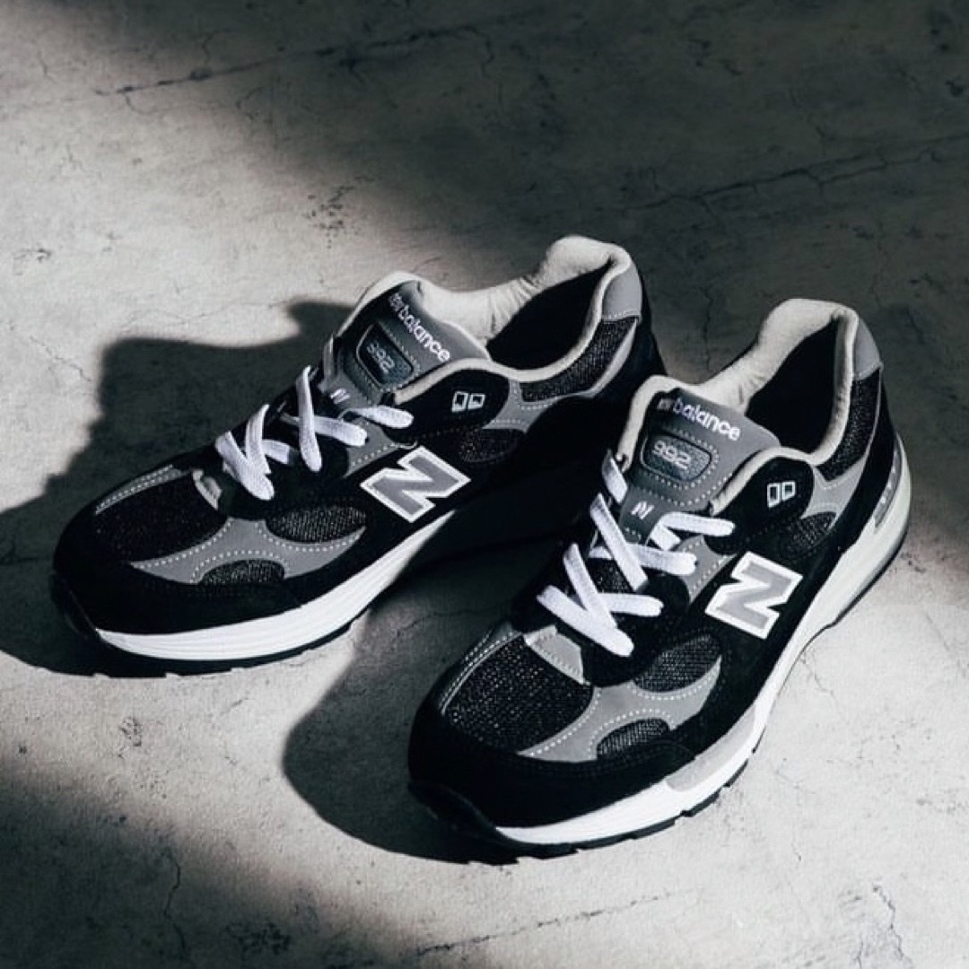 靴/シューズ27cm 美品 new balance m992 eb black gray