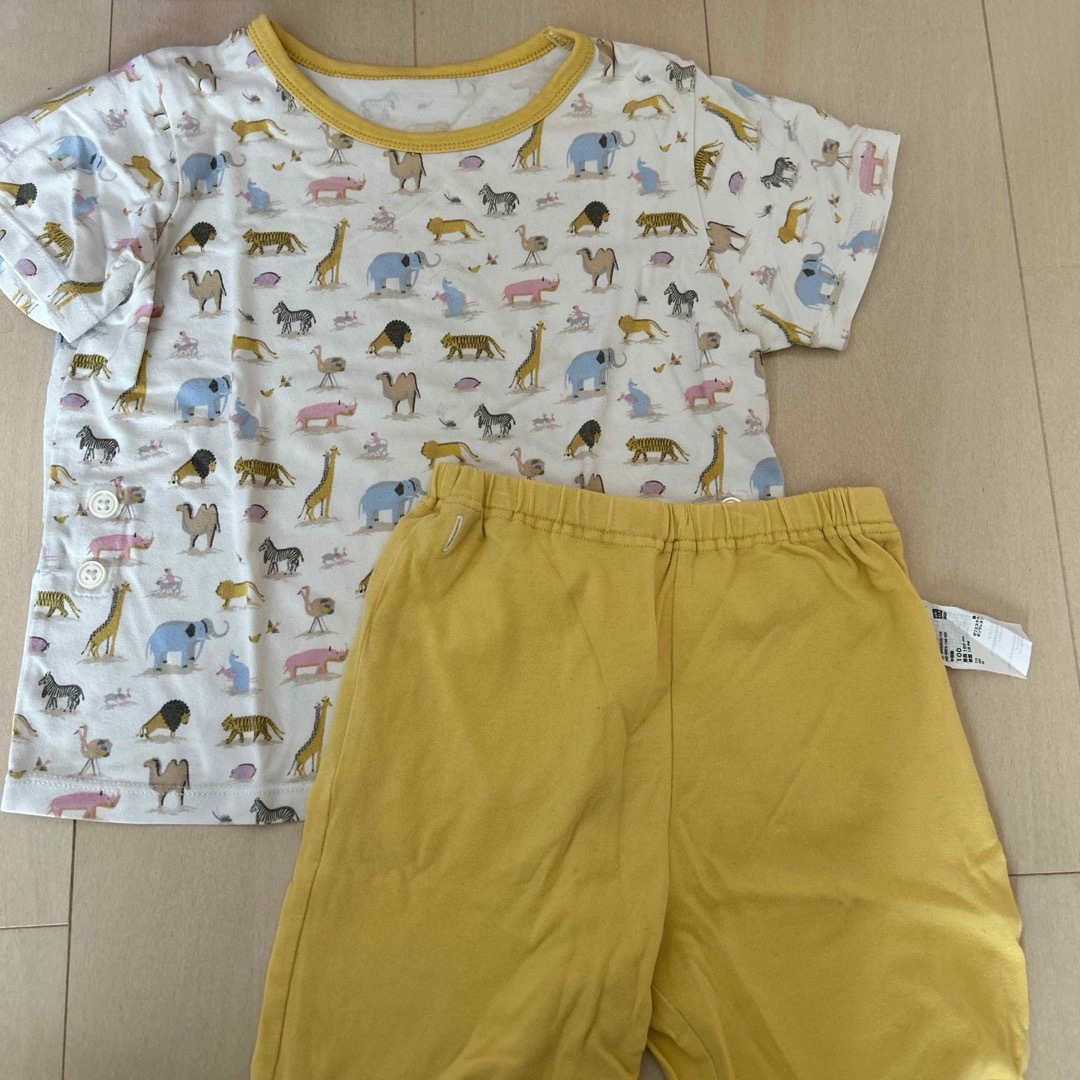 UNIQLO(ユニクロ)のUNIQLO ユニクロ　パジャマ　100cm 動物 キッズ/ベビー/マタニティのキッズ服男の子用(90cm~)(パジャマ)の商品写真