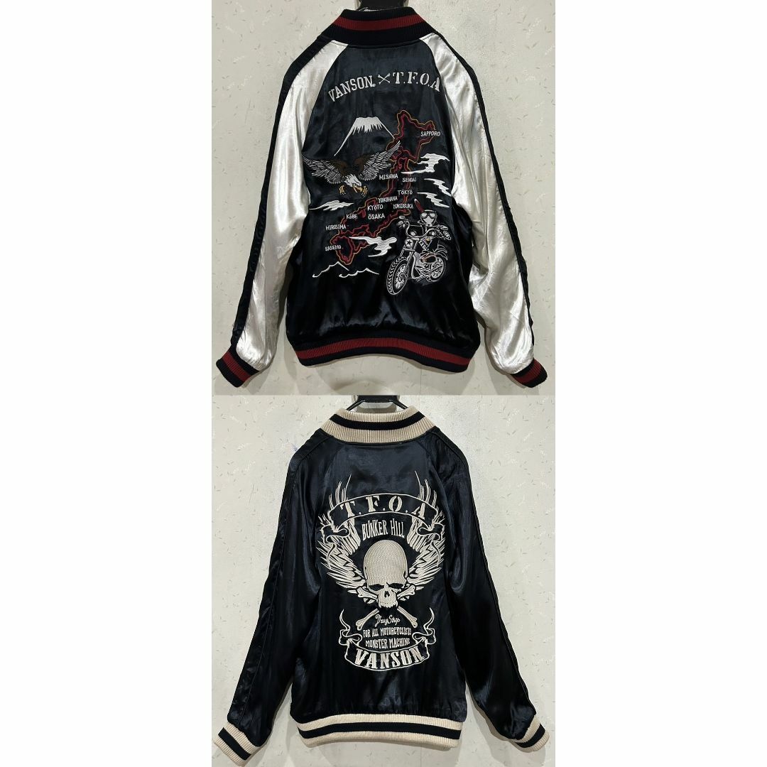 VANSON スカジャン リバーシブル 合せる スカル VANSON スカジャン リバーシブル 合せる スカル