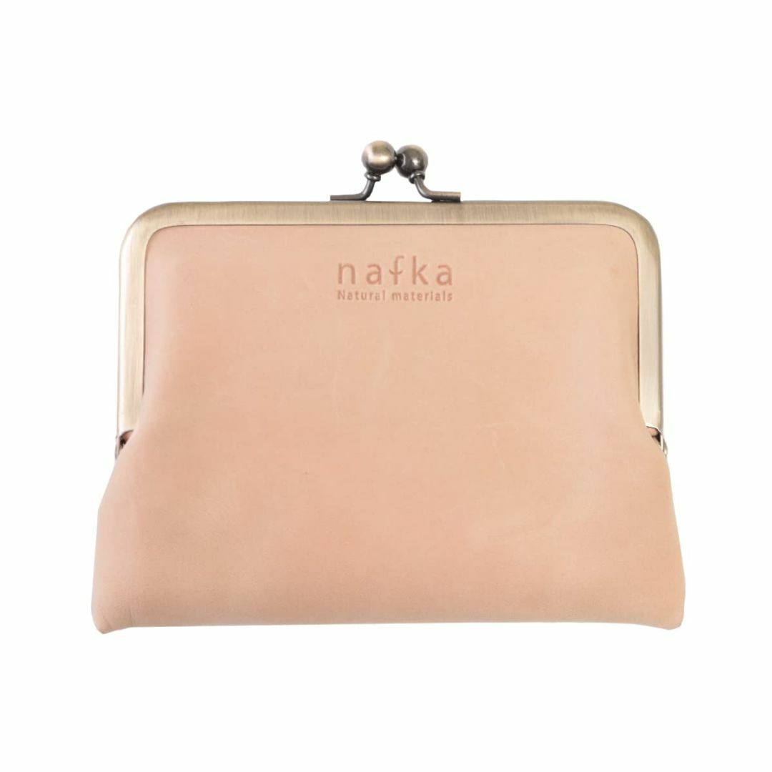 【色: ピンクベージュ】[ナフカ] nafka 財布 レディース がま口財布 コ