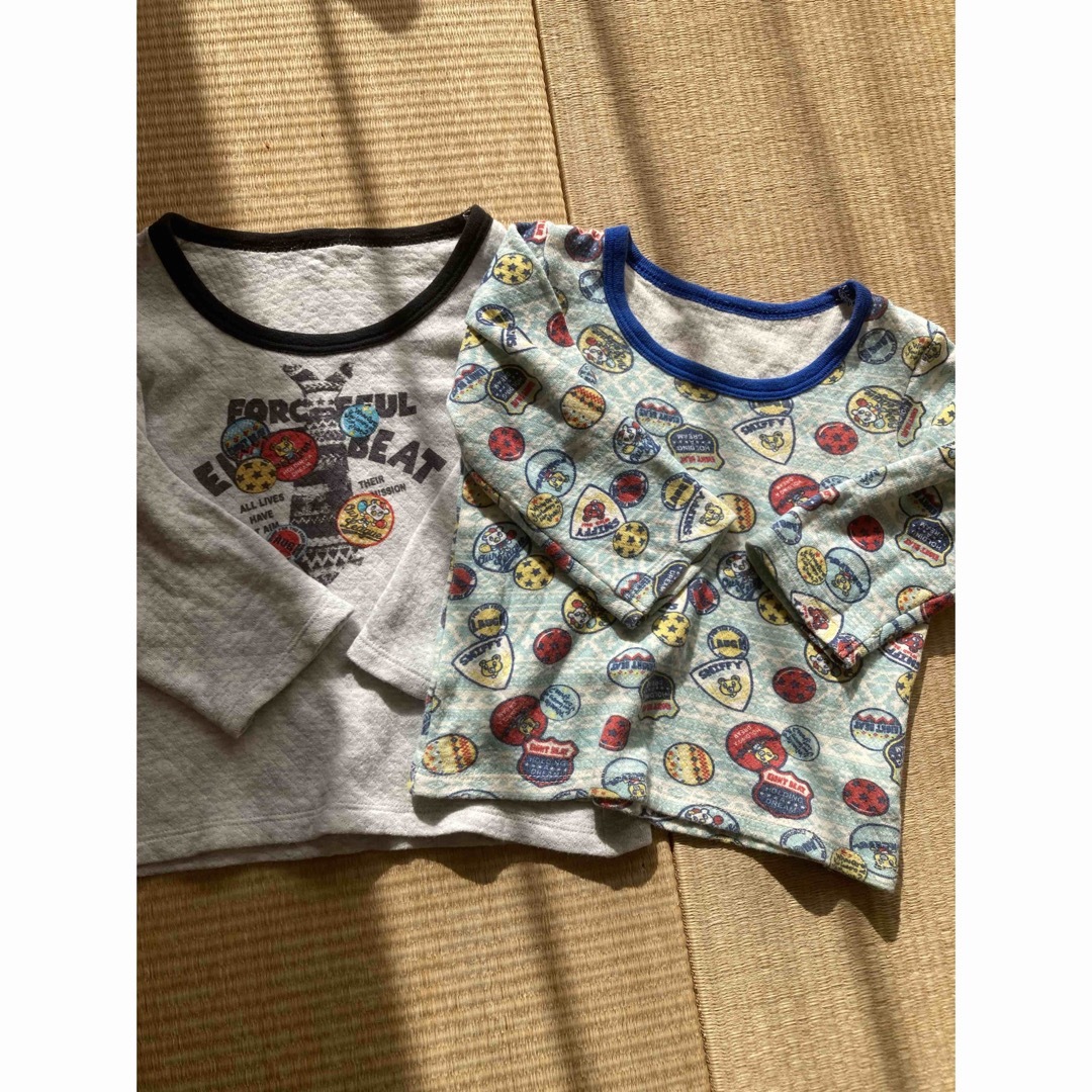 長袖シャツ　キルト キッズ/ベビー/マタニティのキッズ服男の子用(90cm~)(下着)の商品写真