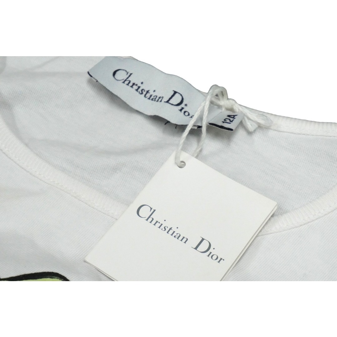 Christian Dior(クリスチャンディオール)のChristian Dior クリスチャンディオール 半袖Ｔシャツ 裁縫プリント サイズ12A ホワイト 2EBMTEE1RU 美品 中古 57907 レディースのトップス(Tシャツ(半袖/袖なし))の商品写真