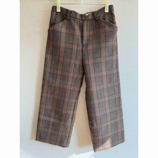 サンシー(SUNSEA)のSUNSEA 19AW CARAMEL CHECK WIDE PANTS (スラックス)