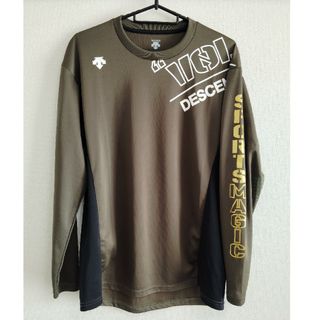 デサント(DESCENTE)の美品　デサント　長袖Ｔシャツ　カーキL(シャツ)