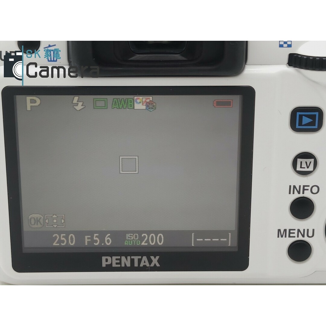 PENTAX(ペンタックス)のPENTAX K-x SR SMC PENTAX-DAL 18-55ｍｍ F3.5-5.6 AL ホワイト ペンタックス 単三電池で動きます スマホ/家電/カメラのカメラ(デジタル一眼)の商品写真