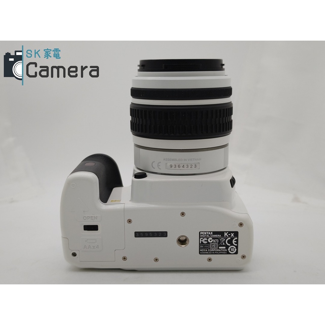 PENTAX(ペンタックス)のPENTAX K-x SR SMC PENTAX-DAL 18-55ｍｍ F3.5-5.6 AL ホワイト ペンタックス 単三電池で動きます スマホ/家電/カメラのカメラ(デジタル一眼)の商品写真