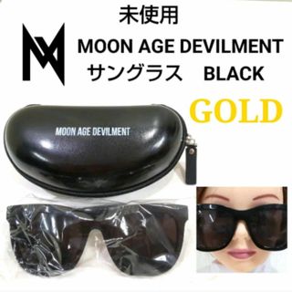 ムーンエイジデビルメント(Moonage Devilment)の未使用　ムーンエイジデビルメント　サングラス　金具ゴールド　VJ180(サングラス/メガネ)