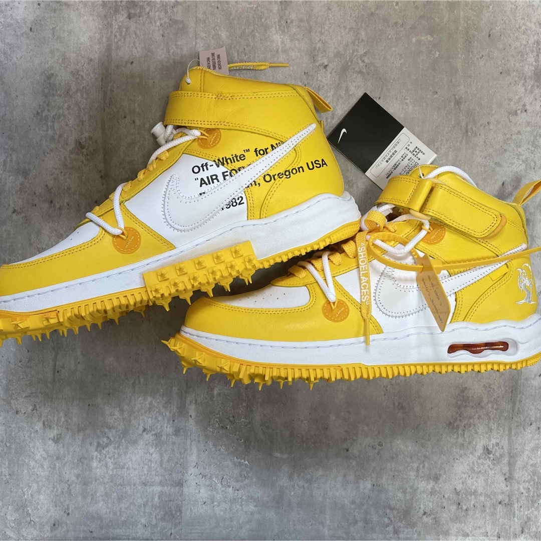 メンズOff-White × Nike Air Force 1 Mid SP LTHR