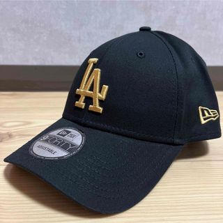 ニューエラー(NEW ERA)のニューエラ　NEW ERA キャップ　LAドジャース　ブラック　ゴールドロゴ(キャップ)