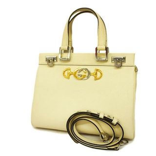 グッチ(Gucci)の★最終価格 【3de4746】グッチ ツーウェイバッグ/ズゥミ/569712/レザー/アイボリー/シルバー金具/ゴールド金具 【中古】 レディース(その他)