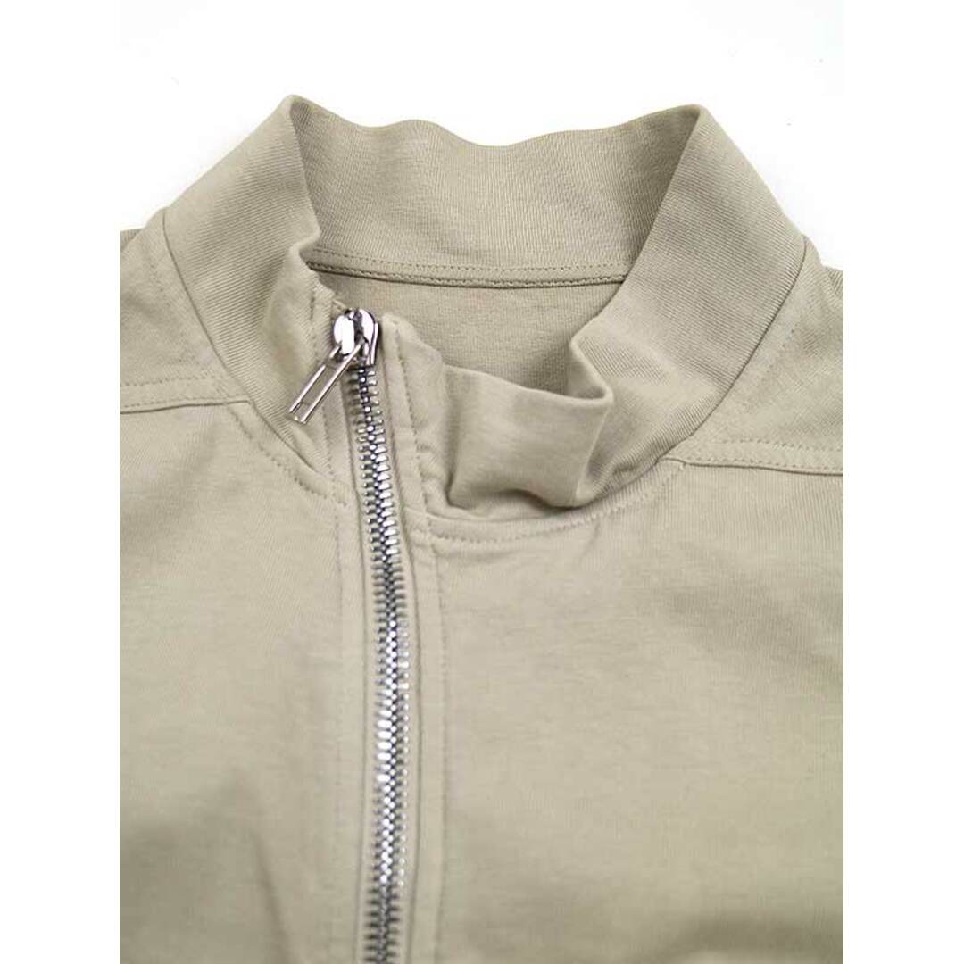 Rick Owens(リックオウエンス)のDRKSHDW ダークシャドウ 21SS Mollino Zip-Up Sweatshirt モリノスウェットライダースジャケット ベージュ系 M DS21S2241 RIG メンズのジャケット/アウター(ブルゾン)の商品写真