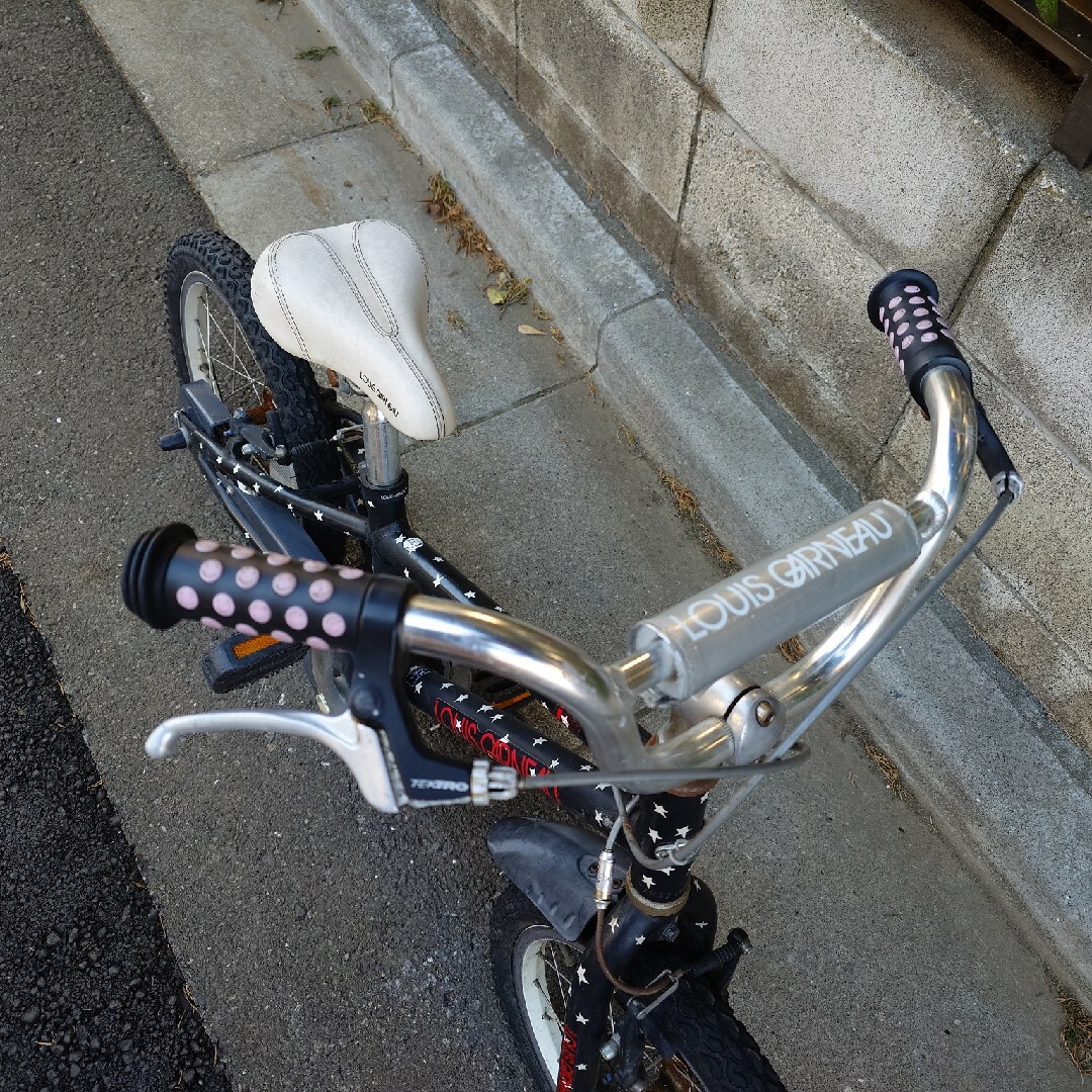 【手渡し限定】ルイガノ LGS-J16 16インチ　水玉模様　自転車 キッズ/ベビー/マタニティの外出/移動用品(自転車)の商品写真