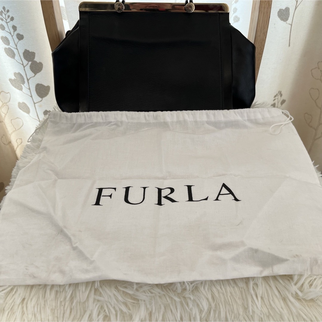 Furla(フルラ)の極美品　フルラ コルティナ　2way ショルダーバッグ ハンドバッグ　ブラック レディースのバッグ(ショルダーバッグ)の商品写真