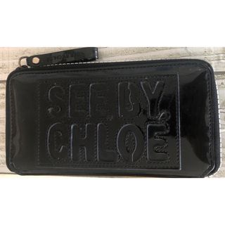 シーバイクロエ(SEE BY CHLOE)のSEE BY CHLOE(クロエ) ☆エナメル財布/黒(財布)