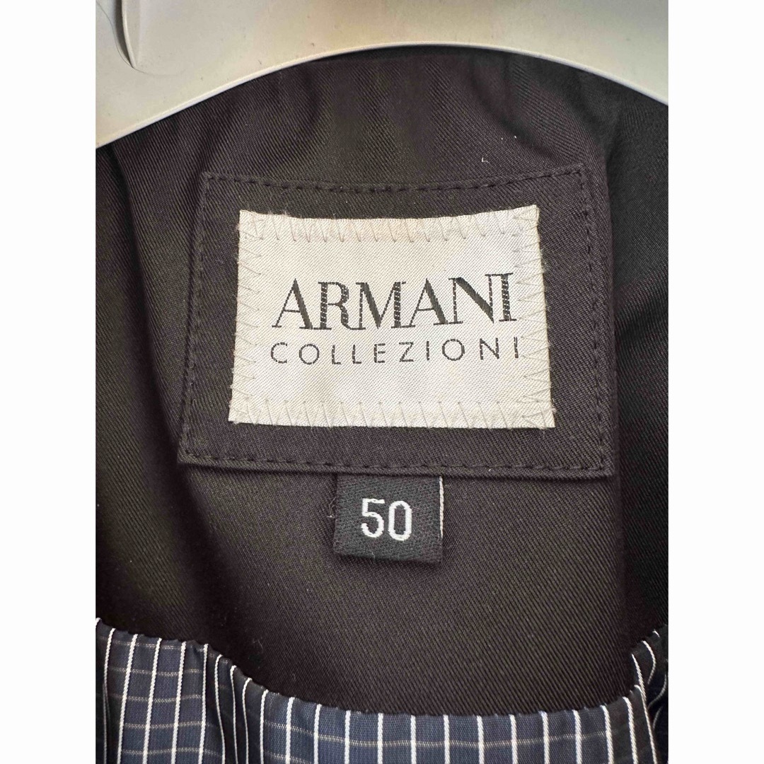 ARMANI COLLEZIONI(アルマーニ コレツィオーニ)のアルマーニ トレンチコート 美品 50 ARMANI COLLEZIONI メンズのジャケット/アウター(トレンチコート)の商品写真