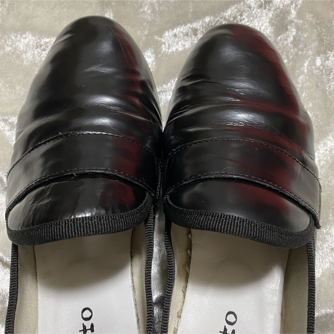 repetto(レペット)の【外観美品】repetto レペット マイケル ブラック 37 23.5 レディースの靴/シューズ(バレエシューズ)の商品写真