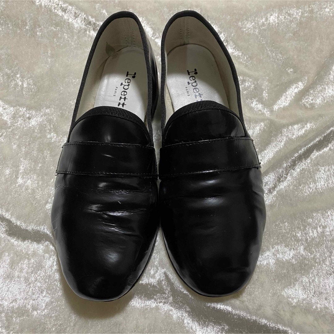 repetto(レペット)の【外観美品】repetto レペット マイケル ブラック 37 23.5 レディースの靴/シューズ(バレエシューズ)の商品写真