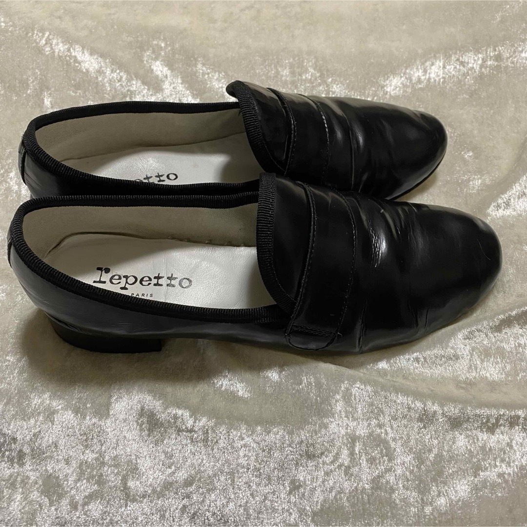 repetto(レペット)の【外観美品】repetto レペット マイケル ブラック 37 23.5 レディースの靴/シューズ(バレエシューズ)の商品写真