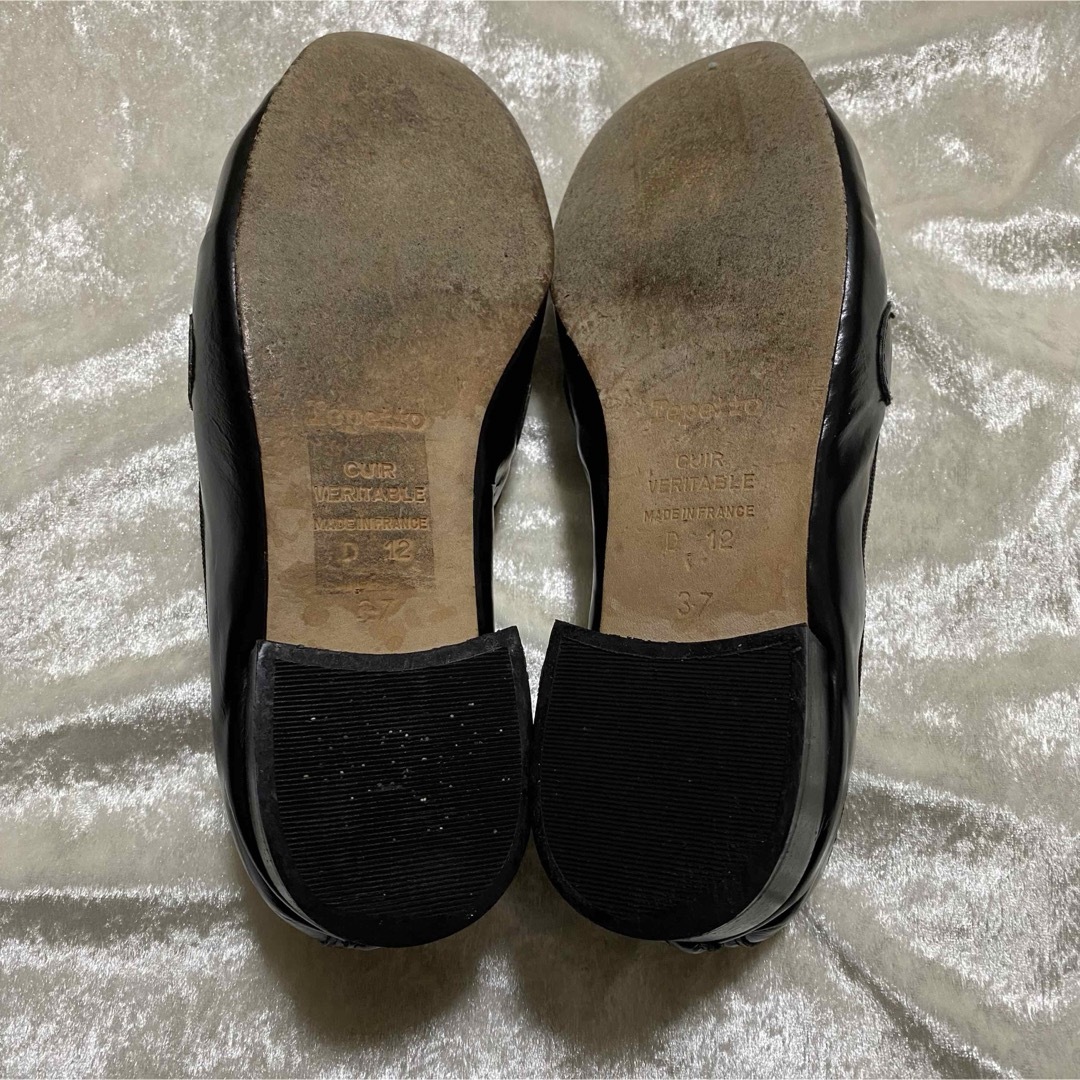 repetto(レペット)の【外観美品】repetto レペット マイケル ブラック 37 23.5 レディースの靴/シューズ(バレエシューズ)の商品写真