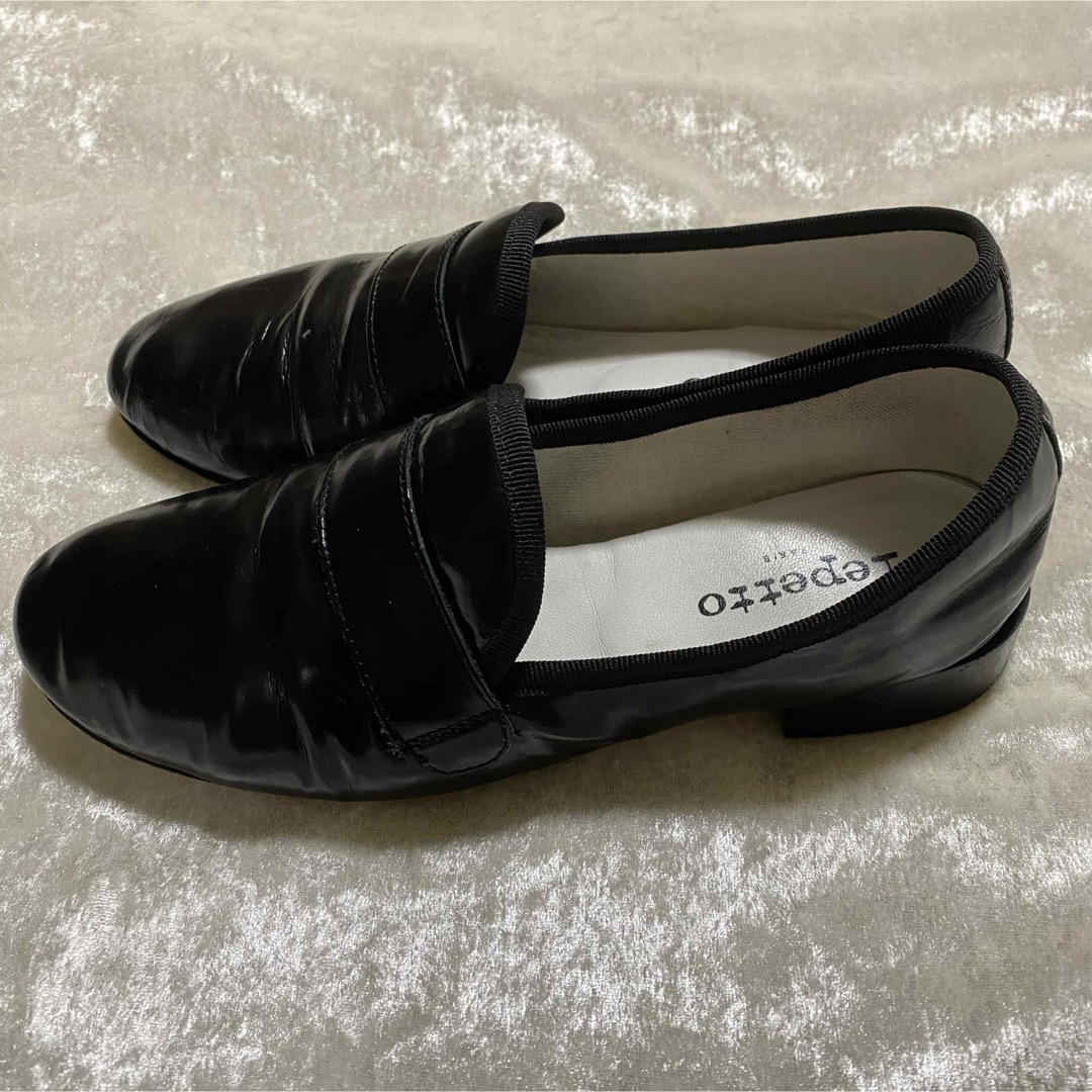 repetto(レペット)の【外観美品】repetto レペット マイケル ブラック 37 23.5 レディースの靴/シューズ(バレエシューズ)の商品写真