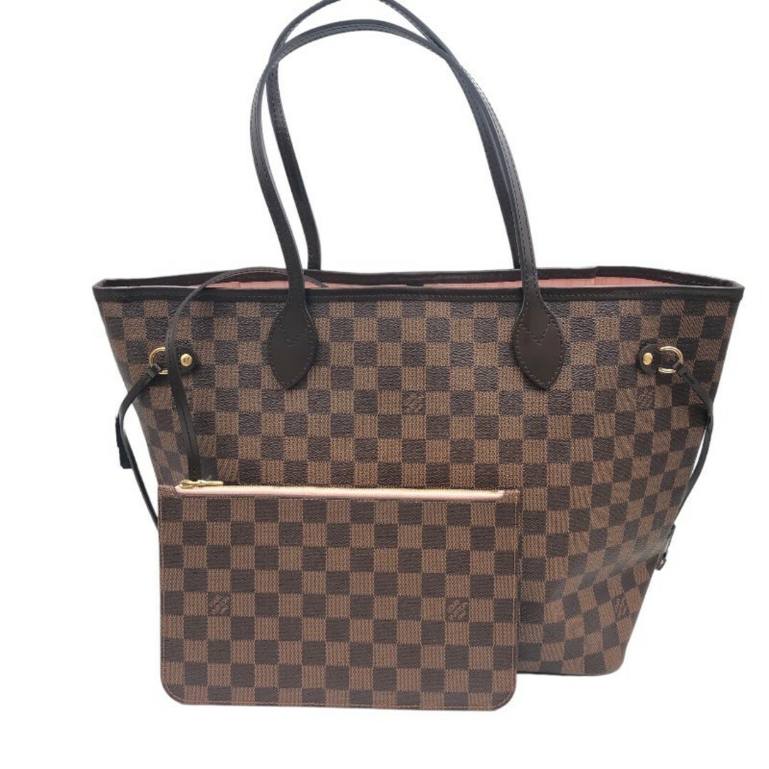 約15cm開閉式ルイ・ヴィトン LOUIS VUITTON ネヴァーフルMM N41603 ブラウン ダミエキャンバス レディース ハンドバッグ