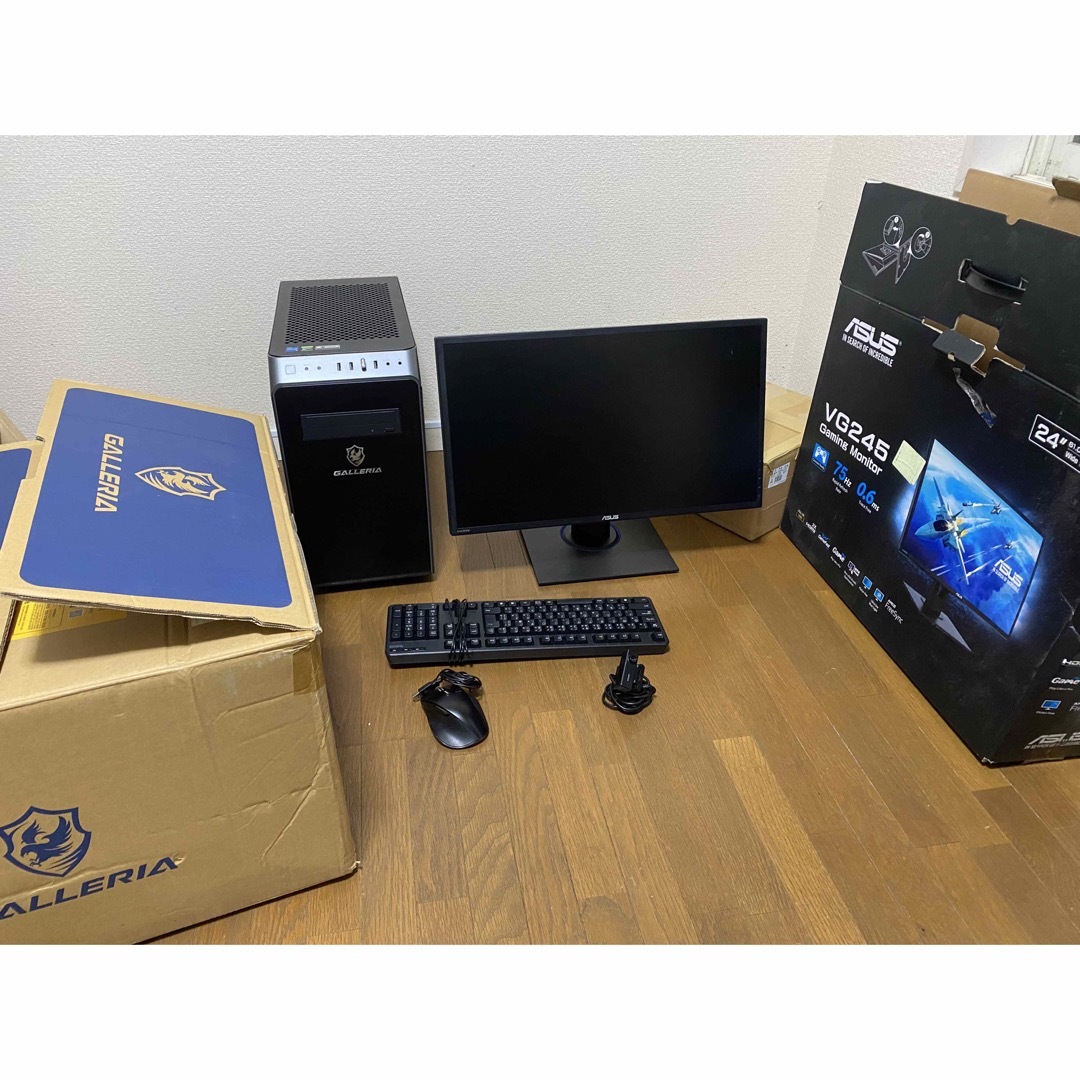 ゲーミングPC GALLERIARM5CG60S i5 12400GTX1660PC/タブレット