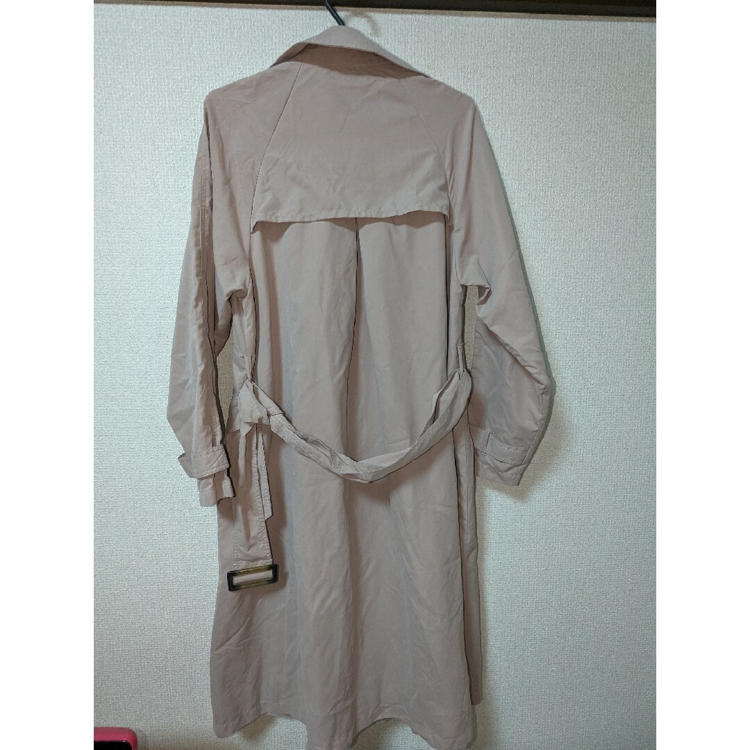 GYLE スエード トレンチコート ピンクベージュ レディースのジャケット/アウター(トレンチコート)の商品写真