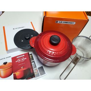 ルクルーゼ(LE CREUSET)のル・クルーゼ　ココットエブリィ18 エブリィコランダー(ザル)SET(鍋/フライパン)