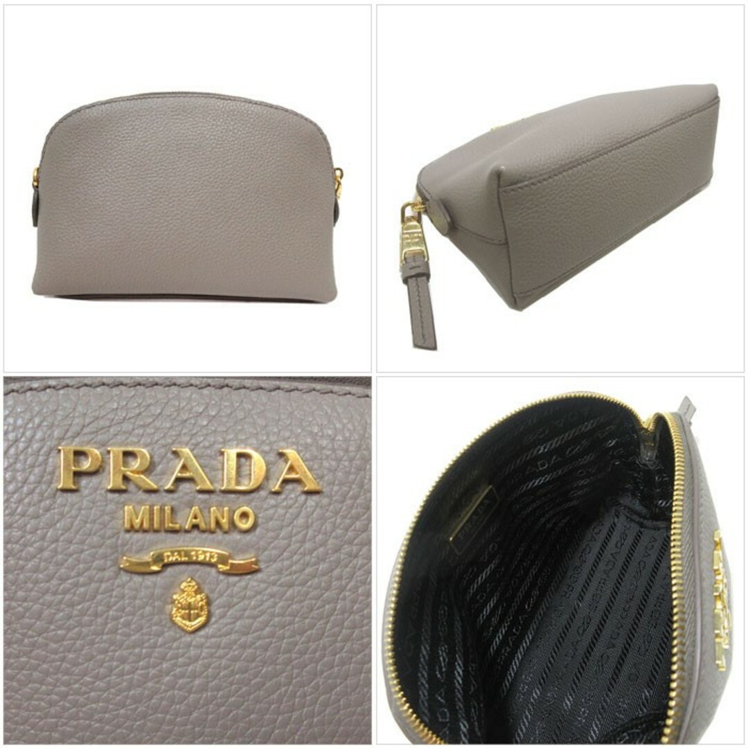 PRADA(プラダ)のPRADA ポーチ 1ND005 UWLR F0572 グレー系 レディース レディースのファッション小物(ポーチ)の商品写真