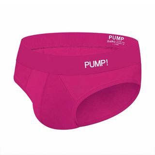 【桃・L】PUMP ローライズブリーフ ビキニ ワントーン 伸縮性コットン 1枚(その他)