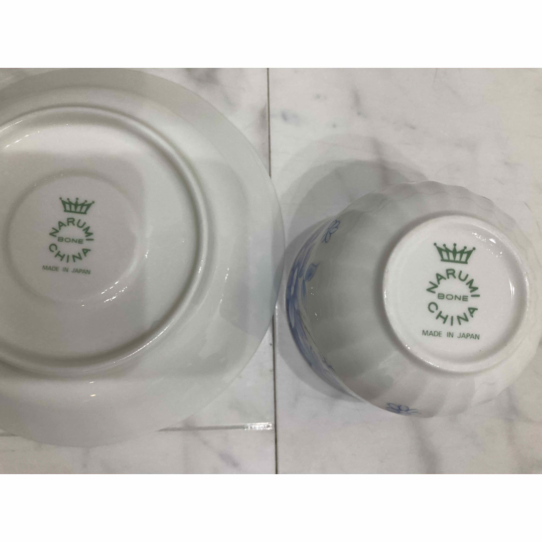 NARUMI - 最終値下 ナルミ ボーン チャイナ 4客 昭和レトロの NARUMI - 最終値下 ナルミ ボーン チャイナ 4客 昭和レトロの
