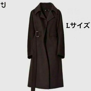 ジルサンダー(Jil Sander)の【希少】ユニクロ カシミヤブレンド ラップロングコート L UNIQLO +J(ロングコート)