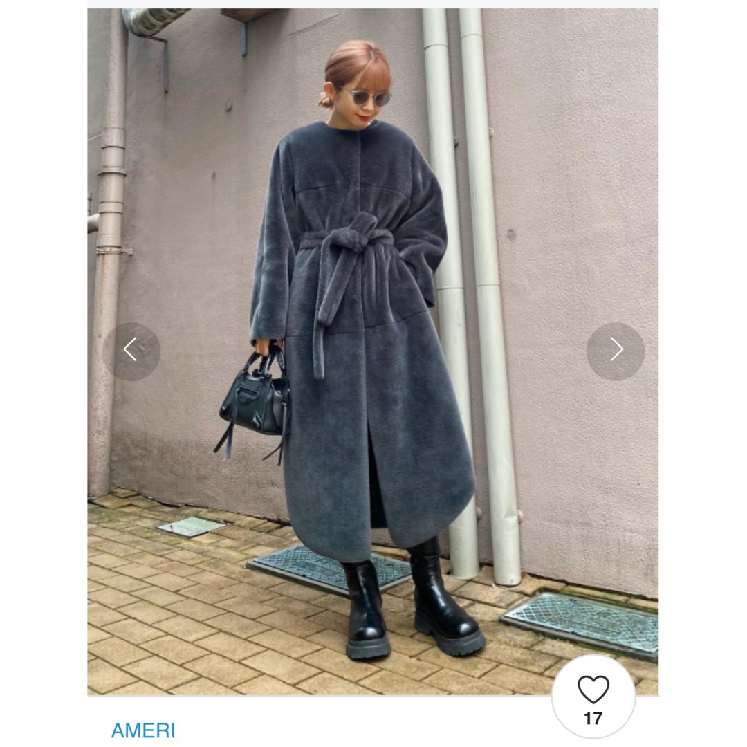 Ameri VINTAGE(アメリヴィンテージ)のAMERI  MANY WAY USEFUL BOA COAT レディースのジャケット/アウター(毛皮/ファーコート)の商品写真