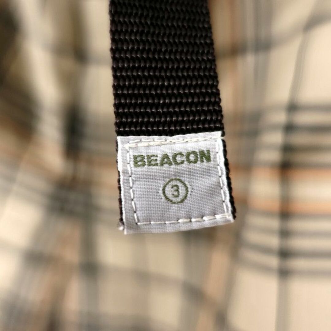 【美品】kolor beacon　春夏　バーバリーチェック柄テーパードパンツ